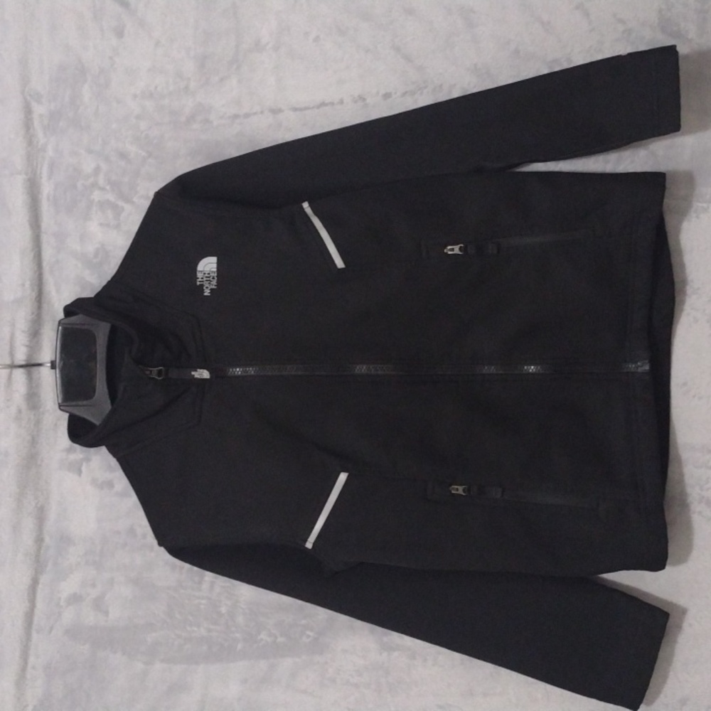 Boys North Face Windwall Zip up Jacket Black Boys Size Medium